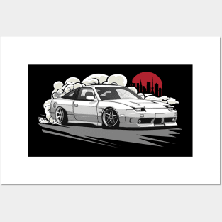 Nissan 180SX JDM Car Posters and Art